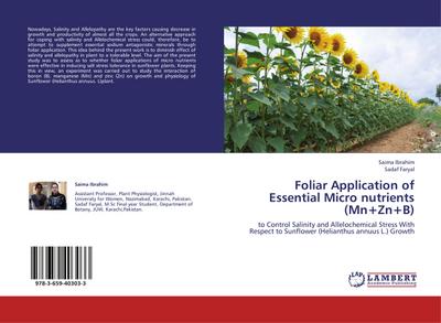 Foliar Application of Essential Micro nutrients (Mn+Zn+B)