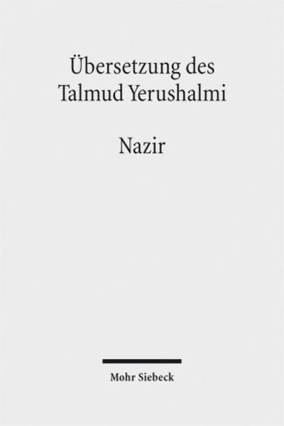 Übersetzung des Talmud Yerushalmi Seder Nashim. Tl.6
