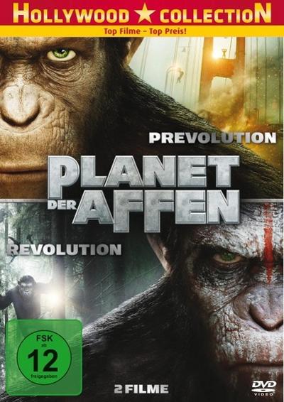 Planet der Affen Prevolution & Revolution, 2 DVD