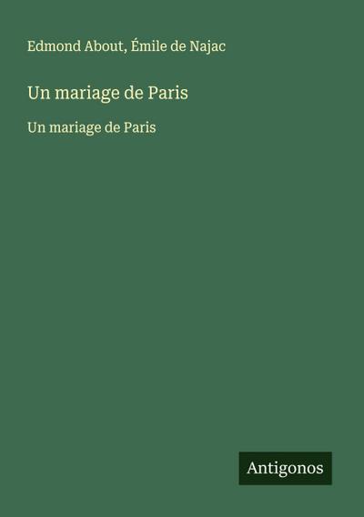 Un mariage de Paris