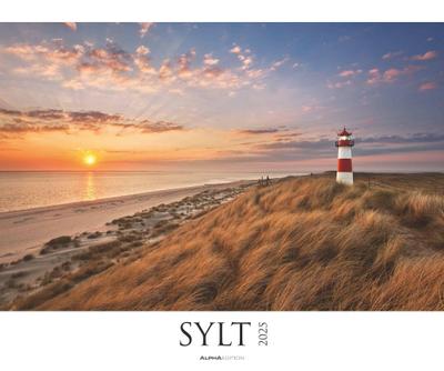 Sylt 2025 - Bildkalender XXL 60x50 cm - hochwertiger Wandkalender im Querformat - Landschaftskalender - Wandplaner - Deutsche Küsten