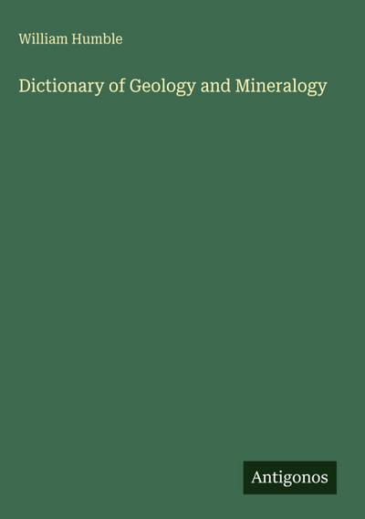 Dictionary of Geology and Mineralogy