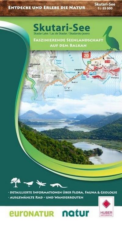 Nature Map Skutarisee / Lake Skutari 1:55 000