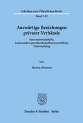 Auswärtige Beziehungen privater Verbände.