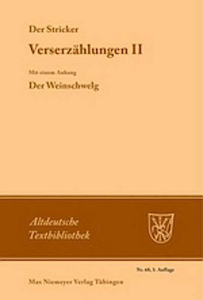 Verserzählungen II