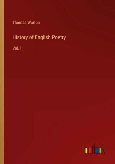 History of English Poetry