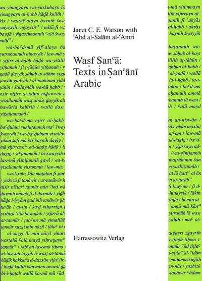 Wasf Sanca: Texts in Sancani Arabic