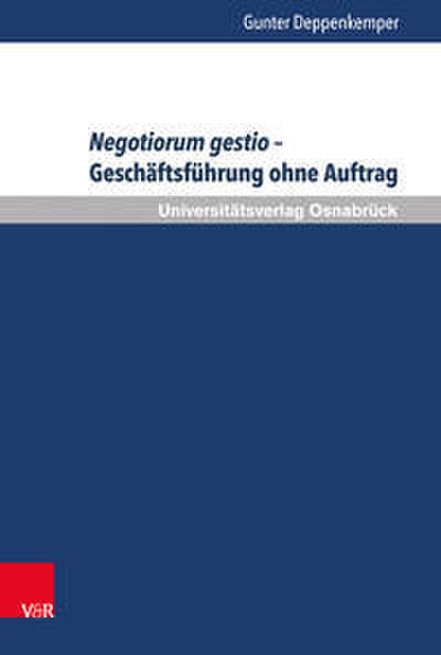 Negotiorum gestio - Geschäftsführung ohne Auftrag 1-2
