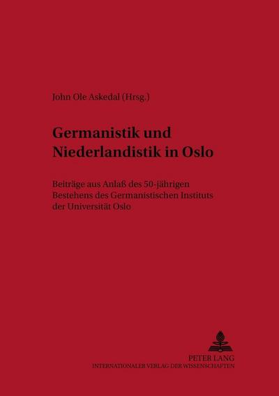 Germanistik und Niederlandistik in Oslo