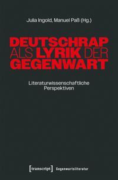 Deutschrap als Lyrik der Gegenwart