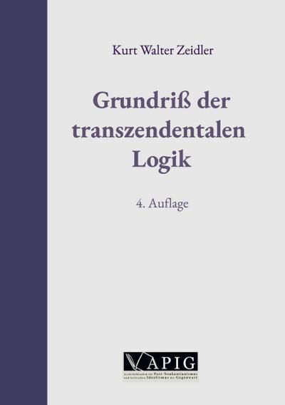 Grundriß der transzendentalen Logik