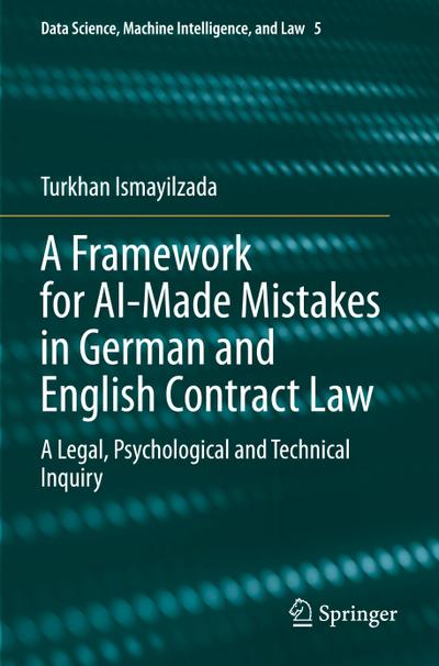 A Framework for AI-Made Mistakes in German and English Contract Law
