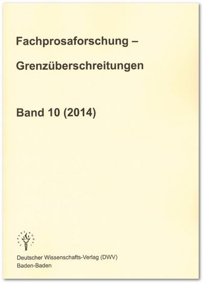 Fachprosaforschung