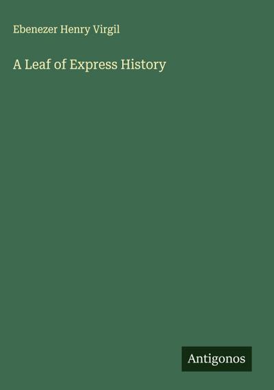 A Leaf of Express History
