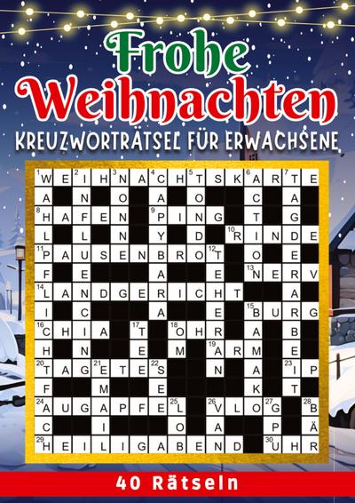 Frohe Weihnachten - Kreuzworträtsel