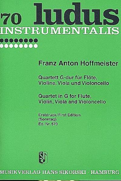 Quartett G-Dur für Flöteund Streichtrio