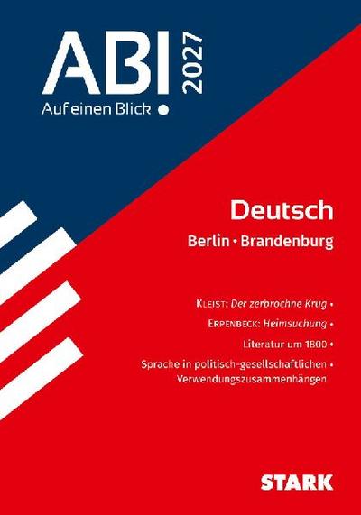 STARK Deutsch - Abi - Auf einen Blick! 2027 Berlin/Brandenburg