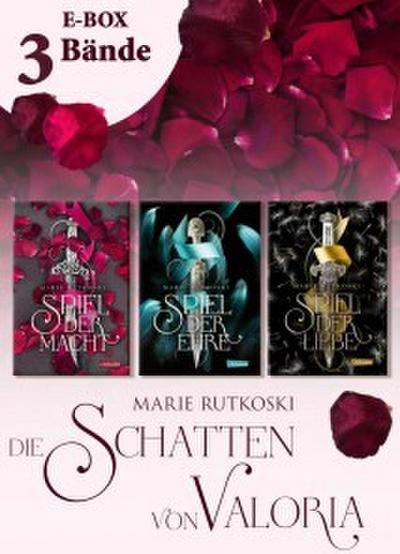 Spiel der Macht (E-Box mit allen Bänden der romantischen Fantasy-Serie) (Die Schatten von Valoria)