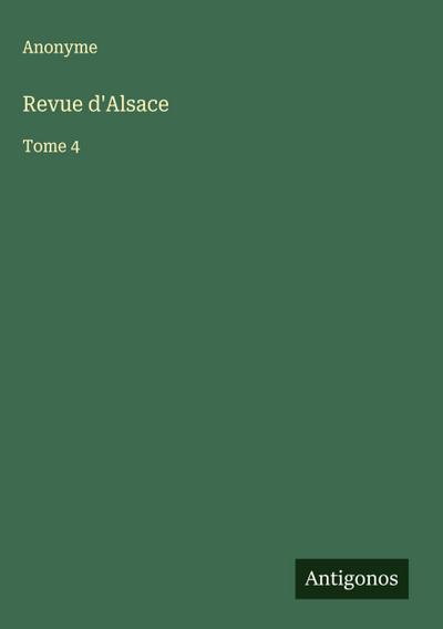 Revue d’Alsace