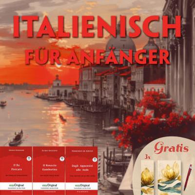 Italienisch für Anfänger (3 Bücher + Audio-Online + exklusive Extras) - Frank-Lesemethode, m. 3 Audio, m. 3 Audio, 3 Teile