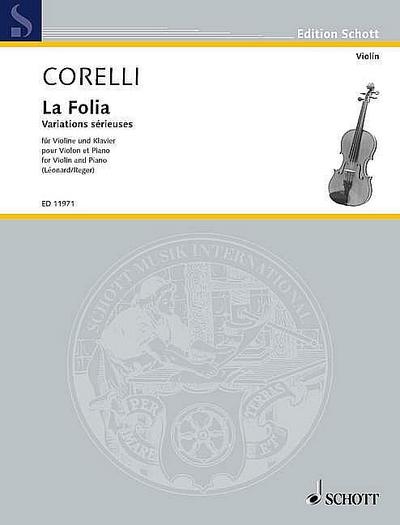 La Folia Variations sérieusespour violon et piano