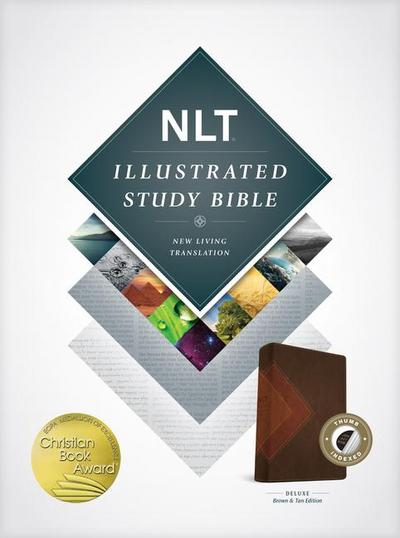 NLT Illustrated Study Bible Tutone Brown/Tan, Indexed