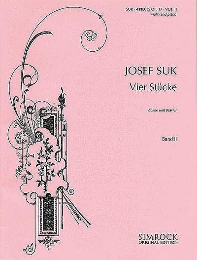 4 Stücke op.17 Band 2 (Nr.3-4)für Violine und Klavier