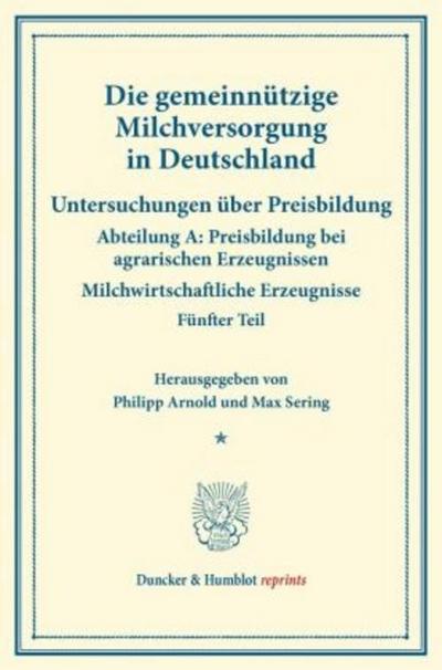 Die gemeinnützige Milchversorgung in Deutschland.