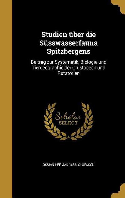 Studien über die Süsswasserfauna Spitzbergens