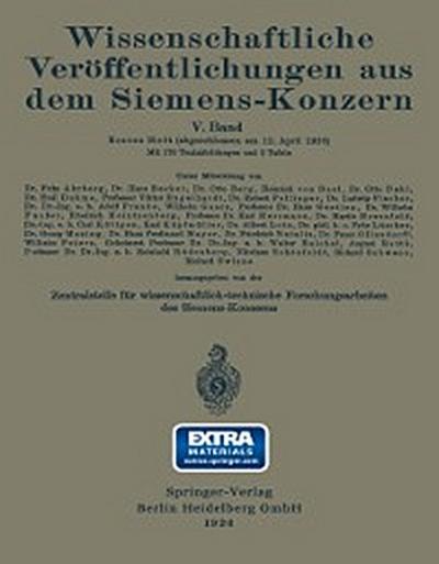 Wissenschaftliche Veröffentlichungen aus dem Siemens-Konzern
