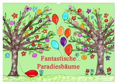 Fantastiche Paradiesbäume (Wandkalender 2024 DIN A2 quer), CALVENDO Monatskalender