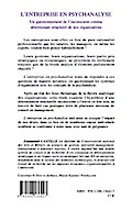 L’entreprise en psychanalyse