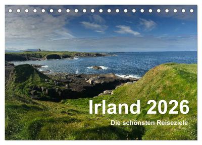 Irland 2026 - Die schönsten Reiseziele (Tischkalender 2026 DIN A5 quer), CALVENDO Monatskalender