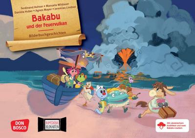 Bakabu und der Feuervulkan. Kamishibai Bildkartenset, m. 1 Beilage