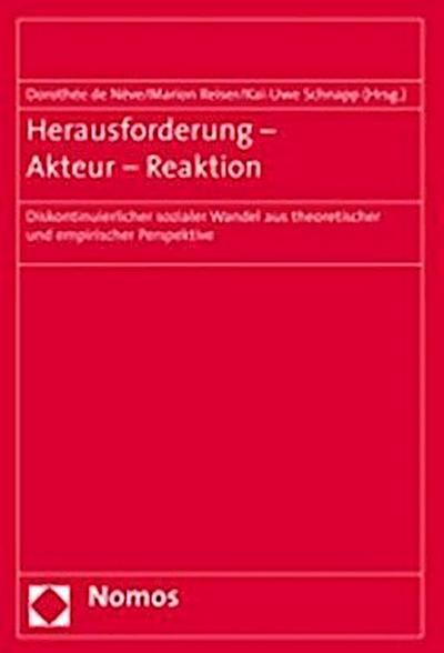 Herausforderung - Akteur - Reaktion