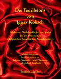 Die Feuilletons von Ignaz Kolisch