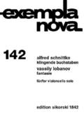 Klingende Buchstaben (Fantasie)für Violoncello solo