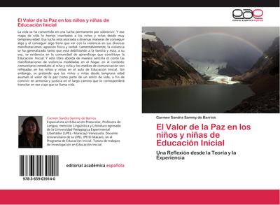 El Valor de la Paz en los niños y niñas de Educación Inicial