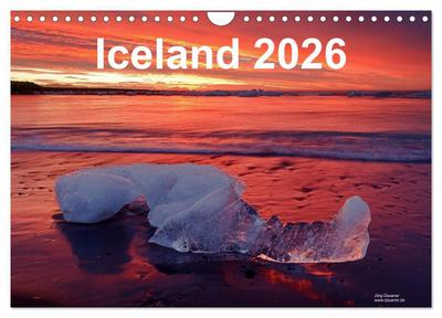 Iceland 2026 (Wall Calendar 2026 DIN A4 landscape), CALVENDO 12 Month Wall Calendar