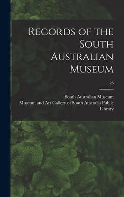 Records of the South Australian Museum; 26