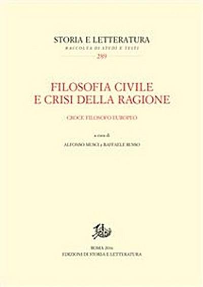 Filosofia civile e crisi della ragione