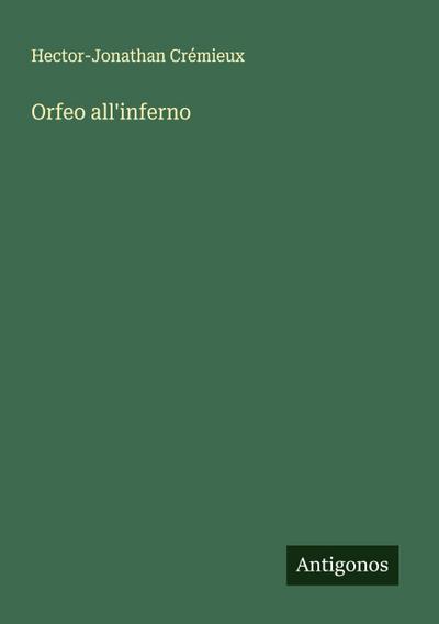 Orfeo all’inferno