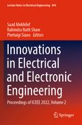 Innovations in Electrical and Electronic Engineeri