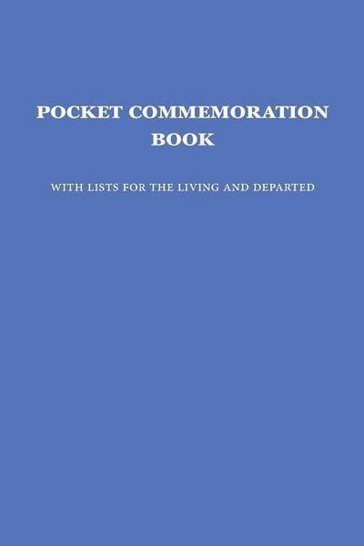 Pocket Commemoration Book