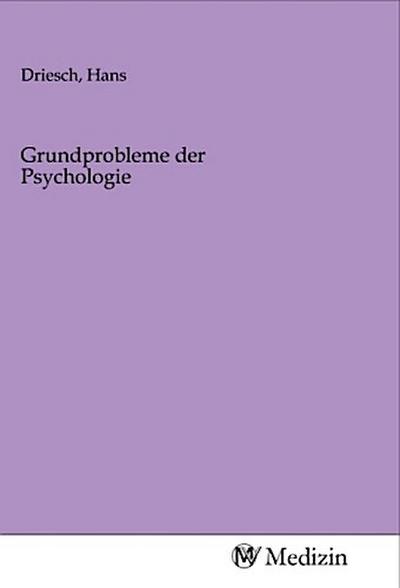 Grundprobleme der Psychologie