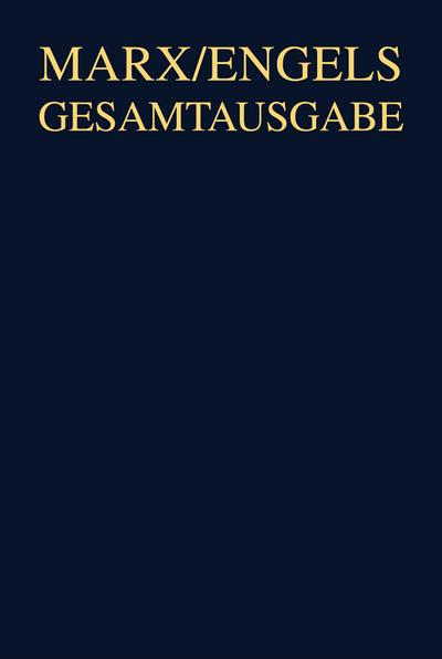 Karl Marx/Friedrich Engels, Werke, Artikel, Entwürfe. September 1867 bis März 1871