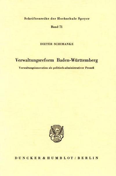 Verwaltungsreform Baden-Württemberg.