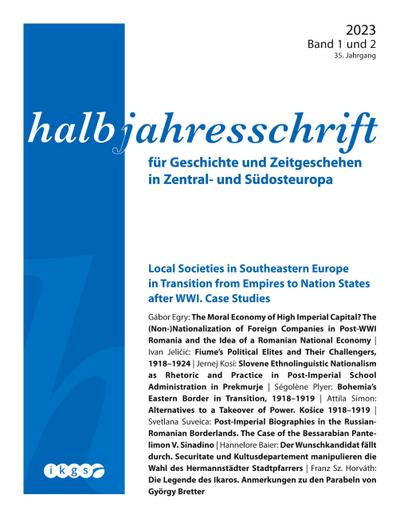 Halbjahresschrift 2023