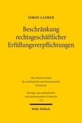 Beschränkung rechtsgeschäftlicher Erfüllungsverpfl