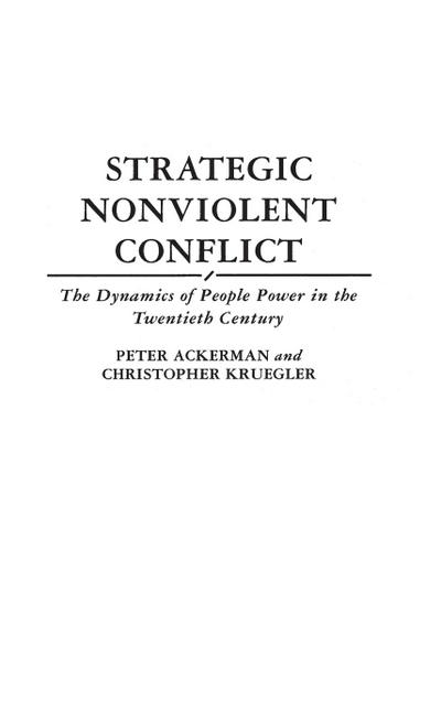 Strategic Nonviolent Conflict